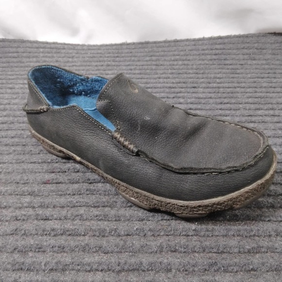 Olukai Moloa Kohana Men Fall Lined Leather Shoes Black